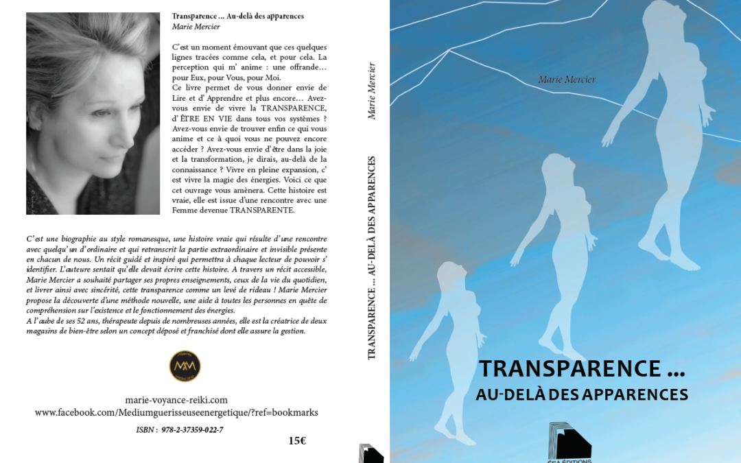 Extraits du livre « Transparence » Auteur : Marie Mercier